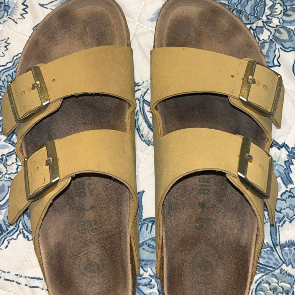 Birkenstock Mustard Double Strap Sandals